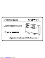 White Rodgers 1F95W-71 Operation Manual