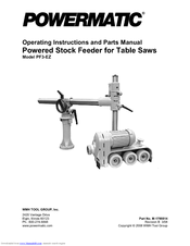 Powermatic PF3-EZ Operating Instructions And Parts Manual