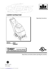 Windsor CDT7 10080220 Operating Instructions Manual