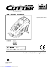 Windsor Saber Cutter SC326 10052220 Operating Instructions Manual