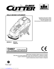 Windsor Walk Behind Scrubber 10052270 Operating Instructions Manual