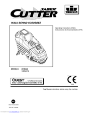 Windsor Walk Behind Scrubber 10052410 Operating Instructions Manual