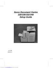Xerox Document Centre 230 Setup Manual