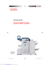 Xerox DocuColor 240 Quick Start Manual