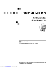 Xerox 1075 Operating Instructions Manual
