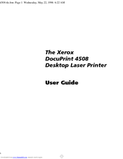 Xerox DocuPrint 4508 User Manual