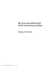 Xerox DocuPrint 4512N Setup Manual