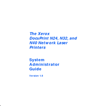 Xerox DocuPrint N24 System Administrator Manual