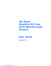 Xerox DocuPrint N17b User Manual