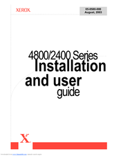Xerox 2400 Series Installation And User Manual