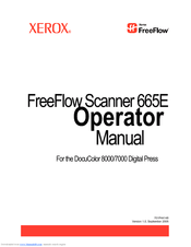 Xerox FreeFlow 665E Operator's Manual