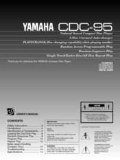 Yamaha CDC-95 Owner's Manual