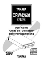 Yamaha CRW4260T - CRW - CD-RW Drive User Manual