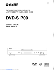 Yamaha DVD-S1700B Owner's Manual