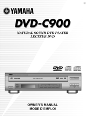 Yamaha DVD-C900 Owner's Manual