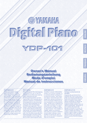 Yamaha YDP-101 Manual De Instrucciones