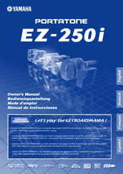Yamaha Portatone EZ-250i Owner's Manual