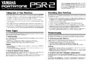 Yamaha PortaTone PSR-2 Owner's Manual