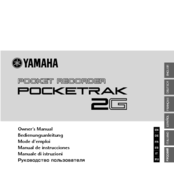 Yamaha POCKETRAK 2G - 2 GB Digital Player Owner's Manual