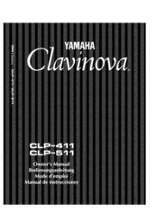 Yamaha Clavinova CLP-411 Owner's Manual