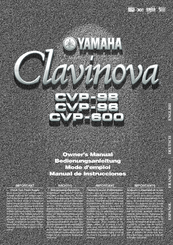 Yamaha Clavinova CVP-600 Owner's Manual