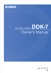 Yamaha DDK-7 Owner's Manual