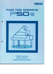 Yamaha P50-m Owner's Manual