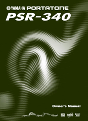 Yamaha Portatone PSR-340 Owner's Manual