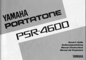 Yamaha Portatone PSR-4600 Owner's Manual