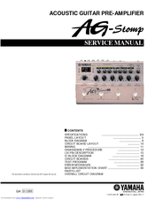 Yamaha AG-STOMP GA 011589 Service Manual