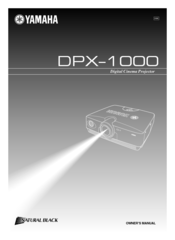 Yamaha DPX 1000 - DLP Projector - HD 720p Owner's Manual