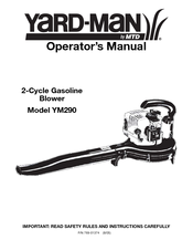 Yard-Man YM290 Operator's Manual