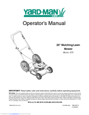 Yard-Man 573 Operator's Manual