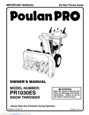 Poulan Pro 5KL Owner's Manual