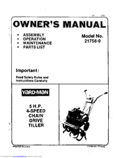 Yard-Man 21756-9 Owner's Manual