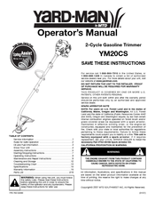 Yard-Man YM20CS Operator's Manual