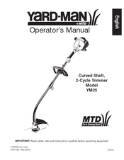 Yard-Man Yard-Man YM25 Operator's Manual
