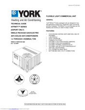 York AFFINITY 036N03606 Technical Manual