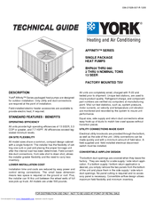 York AFFINITY BHP024 User Manual