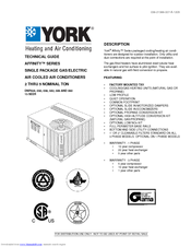 York Affinity DNP036 Technical Manual