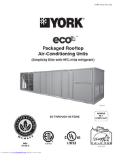 York ECO HFC-410A User Manual
