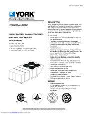 York SUNLINE MAGNUM 300 Technical Manual