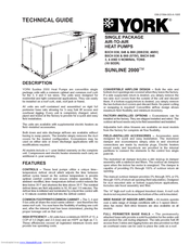 York SUNLINE 2000 2000 Technical Manual