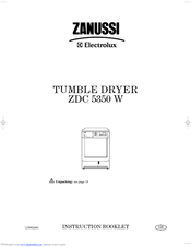 Zanussi ZDC 5350 W Instruction Booklet