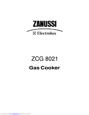 Zanussi ZCG 8021 Owner's Manual