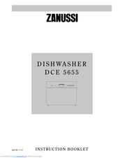 Zanussi DCE 5655 Instruction Booklet