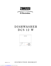 Zanussi Electrolux DCS 12 W Instruction Booklet