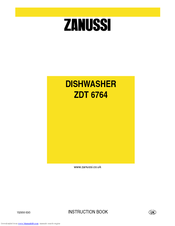 Zanussi ZDT 6764 Instruction Book