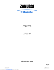 Zanussi Electrolux ZF 22 W Instruction Book