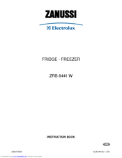 Zanussi Electrolux ZRB 8441 W Instruction Book